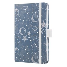 Naptár, A6, heti, 2027, kemény borító, SIGEL "Jolie", Cosmic Fantasy Blue