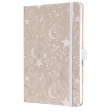 Naptár, A5, heti, 2027, kemény borító, SIGEL "Jolie", Cosmic Fantasy Beige