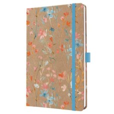 Naptár, A5, heti, 2027, kemény borító, SIGEL "Jolie", Blue Floral Serenity