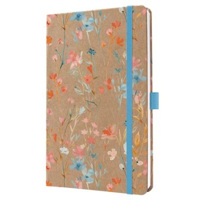 Naptár, A5, heti, 2027, kemény borító, SIGEL "Jolie", Blue Floral Serenity