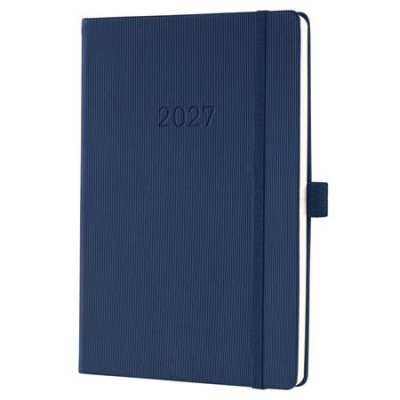 Naptár, A5, heti, 2027, kemény borító, SIGEL "Conceptum", éjkék