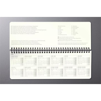 Naptár, asztali, álló, 2027, 300x143x18 mm, SIGEL "Conceptum", fekete