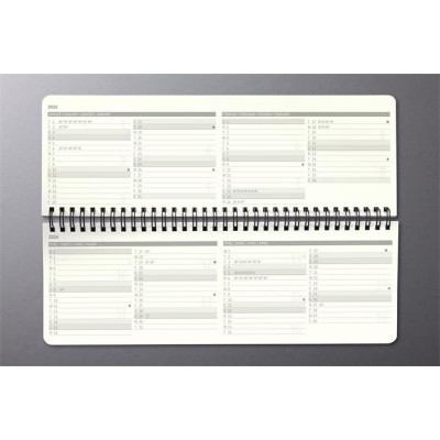 Naptár, asztali, álló, 2027, 300x143x18 mm, SIGEL "Conceptum", fekete