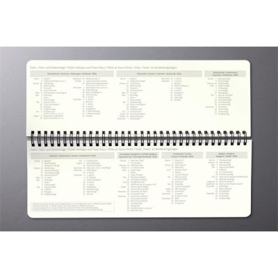 Naptár, asztali, álló, 2027, 300x143x18 mm, SIGEL "Conceptum", fekete
