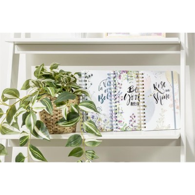 Naptár, spirál, A5, heti, 2027, kemény borító, SIGEL "Jolie", Soft Glimmer