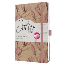 Naptár, A5, heti, 2027, kemény borító, SIGEL "Jolie", Magnolia Dreams