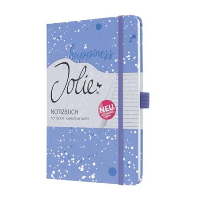 Jegyzetfüzet, exkluzív, 135x203 mm, vonalas, 87 lap, keményfedeles, SIGEL "Jolie" Happiness