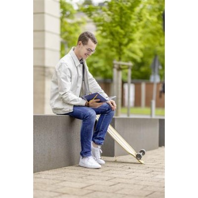 Naptár, A5, heti, 2027, kemény borító, SIGEL "Linescape", kék-sárga