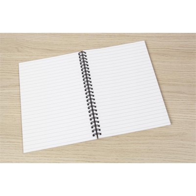 Spirálfüzet, A5, vonalas, 80 lap, puhafedeles, SIGEL "Quicknote", sárga-szürke
