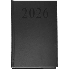 Naptár, tervező, A5, napi, 2027, fekete