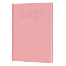 Naptár, tervező, A5, napi, 2027, rózsaszín