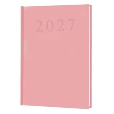 Naptár, tervező, A5, napi, 2027, rózsaszín