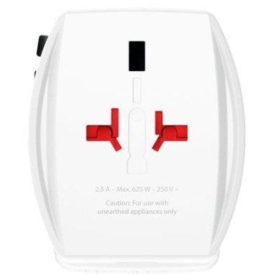 Adapter, világutazóknak, 1xUSB-A, 1xUSB-C PD, 65W, USB-C kábel, SKROSS