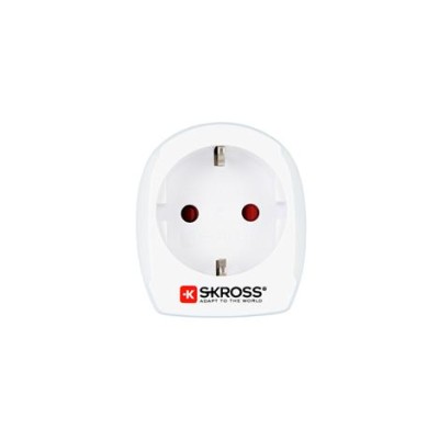 Adapter, Egyesült Királyságba utazóknak, földelt, SKROSS