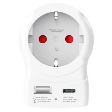 Adapter, Egyesült Államokba utazóknak, USB-C + USB-A, SKROSS