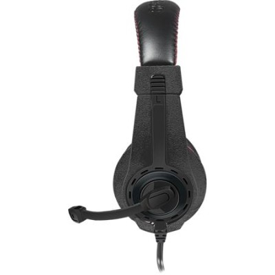 Fejhallgató, mikrofonnal, vezetékes, gaming, 3,5 mm jack, SPEEDLINK "Legatos", fekete-piros