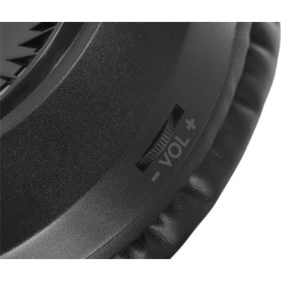 Fejhallgató, mikrofonnal, vezetékes, gaming, 2x3.5 mm jack + USB-A, SPEEDLINK "Voltor LED", fekete