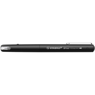Tűfilc, 0,4 mm, STABILO "dr!ver", fekete