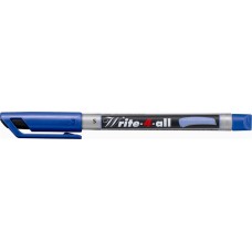 Alkoholos marker, 0,4 mm, kúpos, STABILO "Write-4-all", kék