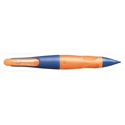 Nyomósirón, 1,4 mm, balkezes, STABILO "EasyErgo Start", kék/narancssárga