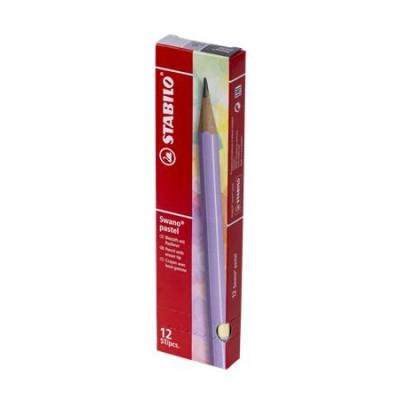 Grafitceruza radírral, HB, hatszögletű, STABILO "Swano Pastel", sárga