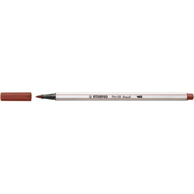 Ecsetirón, STABILO "Pen 68 brush", vörösesbarna