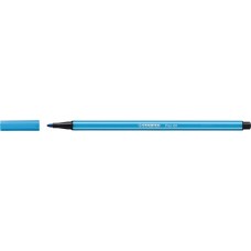 Filctoll, 1 mm, STABILO "Pen 68", neon kék