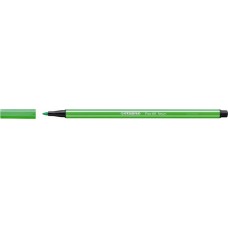 Filctoll, 1 mm, STABILO "Pen 68", neon zöld