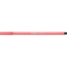 Filctoll, 1 mm, STABILO "Pen 68", neon piros
