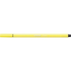 Filctoll, 1 mm, STABILO "Pen 68", citromsárga