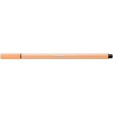 Filctoll, 1 mm, STABILO "Pen 68", világosnarancs
