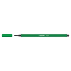 Filctoll, 1 mm, STABILO "Pen 68", zöld