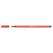 Filctoll, 1 mm, STABILO "Pen 68", világos piros
