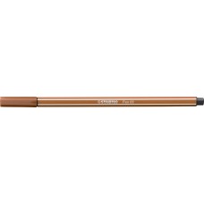 Filctoll, 1 mm, STABILO "Pen 68", vörösbarna