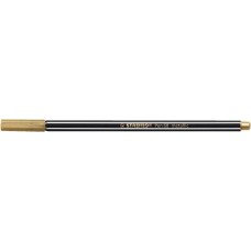 Filctoll, 1,4 mm, STABILO "Pen 68 metallic", arany