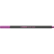 Filctoll, 1,4 mm, STABILO "Pen 68 metallic", metál rózsaszín