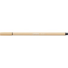 Filctoll, 1 mm, STABILO "Pen 68", világosokker