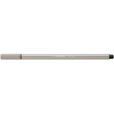 Filctoll, 1 mm, STABILO "Pen 68", melegszürke