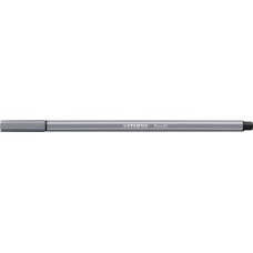 Filctoll, 1 mm, STABILO "Pen 68", sötét szürke