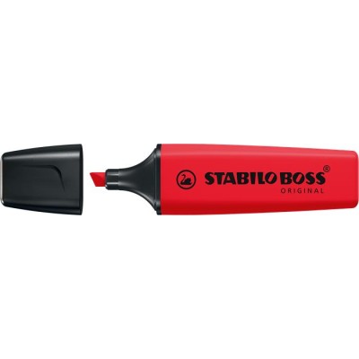 Szövegkiemelő display, 2-5 mm, STABILO "BOSS original", Stabilo piros