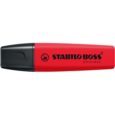 Szövegkiemelő, 2-5 mm, STABILO "BOSS original", Stabilo piros