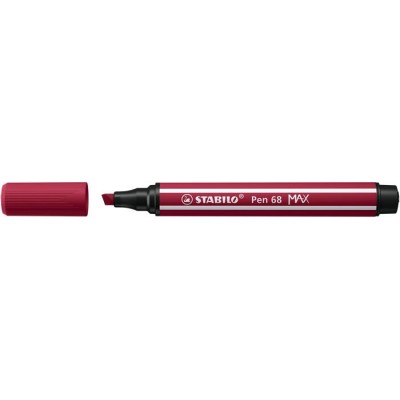 Rostirón, 1-5 mm, vágott hegy, STABILO "Pen 68 MAX", bordó