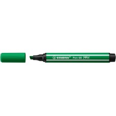 Filctoll, 1-5 mm, vágott hegy, STABILO "Pen 68 MAX", zöld