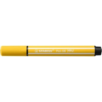 Rostirón, 1-5 mm, vágott hegy, STABILO "Pen 68 MAX", sárga