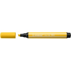 Filctoll, 1-5 mm, vágott hegy, STABILO "Pen 68 MAX", sárga