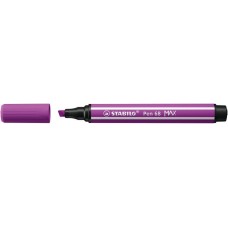 Filctoll, 1-5 mm, vágott hegy, STABILO "Pen 68 MAX", lila