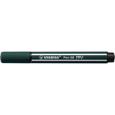 Rostirón, 1-5 mm, vágott hegy, STABILO "Pen 68 MAX", földzöld