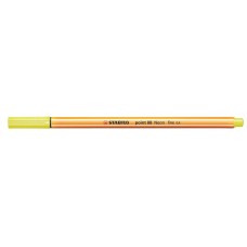 Tűfilc, 0,4 mm, STABILO "Point 88", neon sárga
