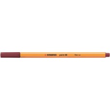 Tűfilc, 0,4 mm, STABILO "Point 88", bíborvörös