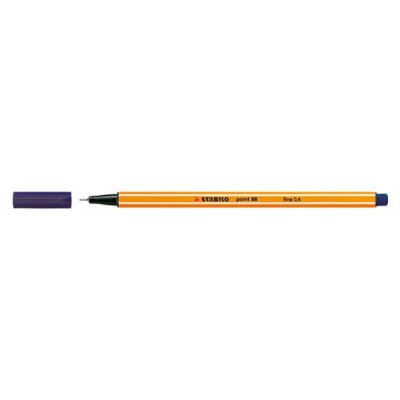 Tűfilc, 0,4 mm, STABILO "Point 88", éjkék